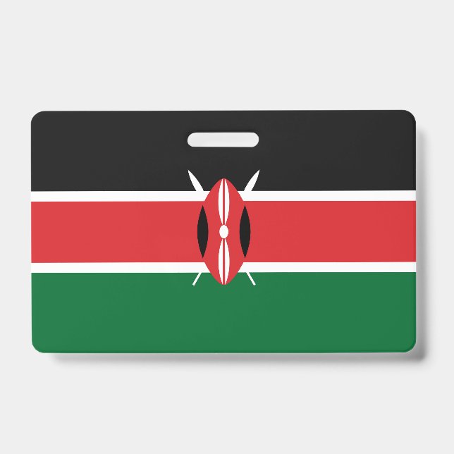 Kenia-Flagge Ausweis (Vorderseite)