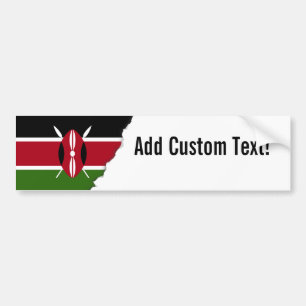 Kenia-Flagge Autoaufkleber