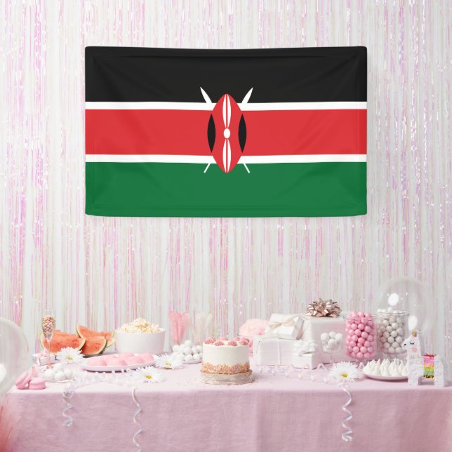 Kenia-Flagge Banner (Party)