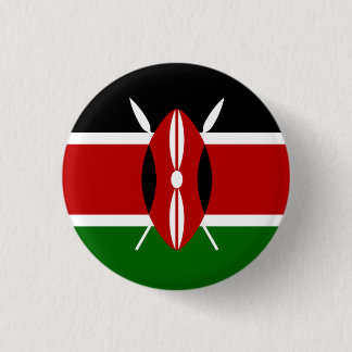 Kenia-Flagge Button
