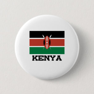 Kenia-Flagge Button