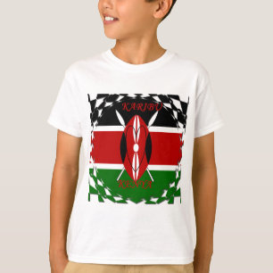 Kenia-Flagge Einheit: Tuko Pamoja Design T-Shirt