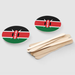 Kenia-Flagge Fächer