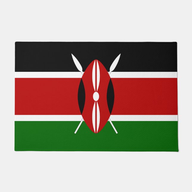 Kenia-Flagge Fußmatte (Vorderseite)