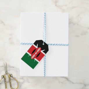 Kenia-Flagge Geschenkanhänger