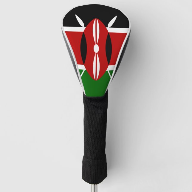 Kenia-Flagge Golf Headcover (Vorderseite)