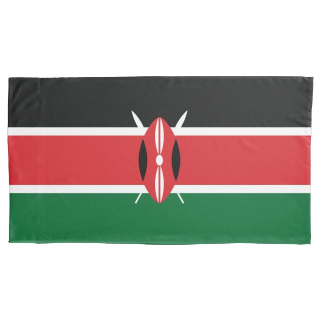 Kenia-Flagge Kissenbezug (Vorderseite)