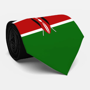 Kenia-Flagge Krawatte