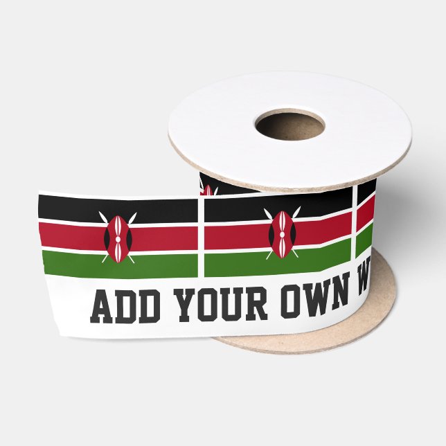 Kenia-Flagge Satinband (Spule)