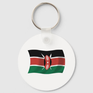 Kenia-Flagge Schlüsselanhänger
