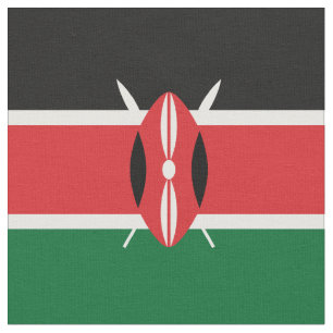 Kenia-Flagge Stoff