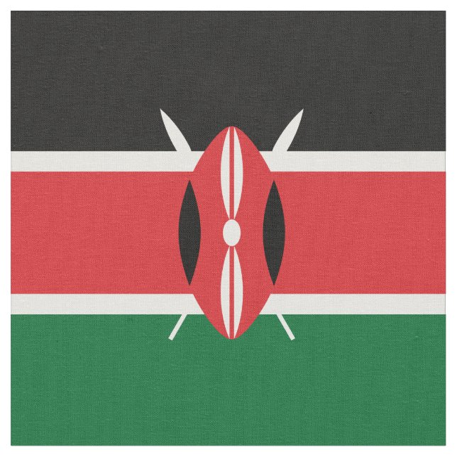 Kenia-Flagge Stoff (Nahaufnahme)
