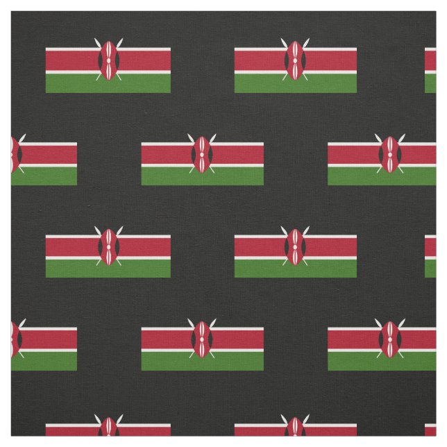 Kenia-Flagge Stoff (Muster)