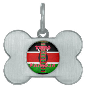 Kenia Flagge: Tuko Pamoja - Design der Einheitskun Tiermarke