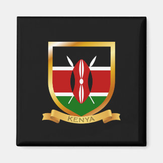 Kenia-Flaggenschild Magnet