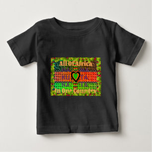 Kenia: Ganz Afrika in einem Land Gewebte Flagge Baby T-shirt