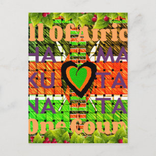 Kenia: ganz Afrika in einem Land - Waldenflagge Postkarte