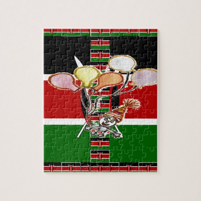 Kenia Geburtstag Puzzle (Vertikal)