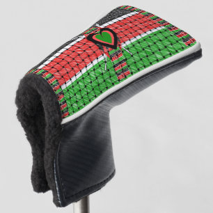 Kenia Gewebte Flagge Schwarz Rot Grün Golf Headcover