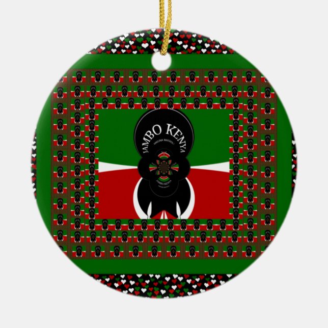 Kenia-Heize Keramikornament (Vorne)