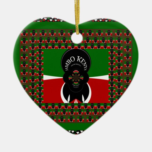 Kenia-Heize Keramikornament (Vorne)