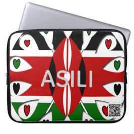 Kenia-Heritage Asili Ursprung | Anpassbare Flagge Laptopschutzhülle