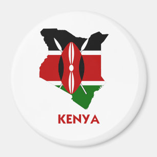 KENIA-KARTE MAGNET