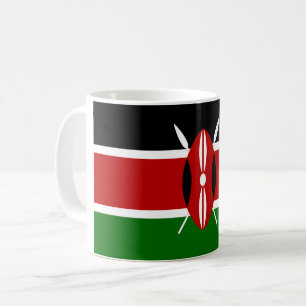 Kenia (Kenia) Flagge Kaffeetasse