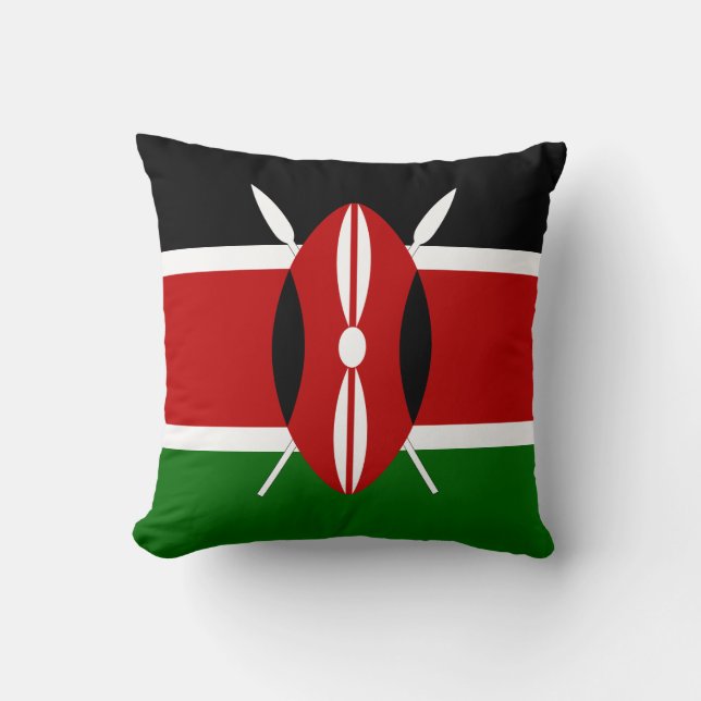 Kenia (Kenia) Flagge Kissen (Vorderseite)