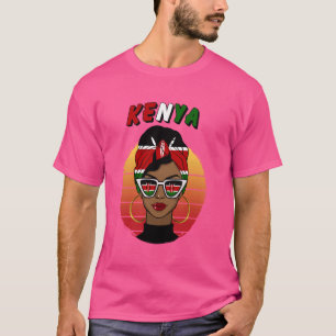 Kenia, kenianische Flagge, Kenya Mädchen, Kenianer T-Shirt