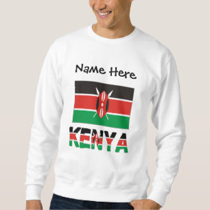 Kenia Kenianische Flagge Personalisierter Name  Sweatshirt