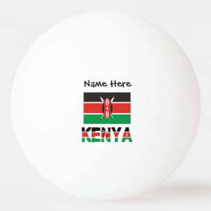 Kenia Kenianische Flagge Personalisierter Name Tischtennisball