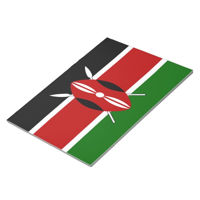Kenia Kenianische Flaggen Notizblock (angewinkelt)
