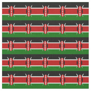 Kenia & Kenyan Flag Mode, Reise/Sport Stoff