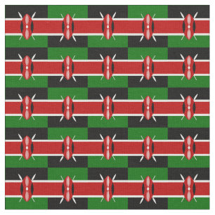 Kenia & Kenyan Flag Mode, Reise/Sport Stoff