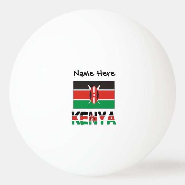 Kenia Kenyan Flag Personalisiert Tischtennisball (Vorderseite)