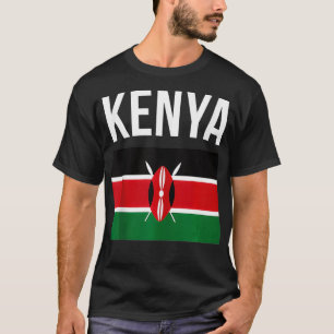 Kenia Kenyan Flaggenpreis Reise Souvenir Kenya Fla T-Shirt
