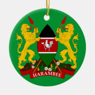 KENIA - Keramik-Weihnachtsverzierung Keramikornament