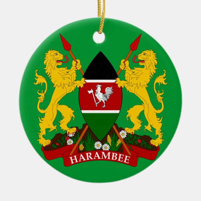 KENIA - Keramik-Weihnachtsverzierung Keramikornament (Vorne)