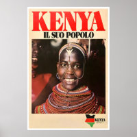 Kenia Kunst Afrikanischer Druck Afrika Reiseplakat