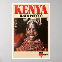 Kenia Kunst Afrikanischer Druck Afrika Reiseplakat