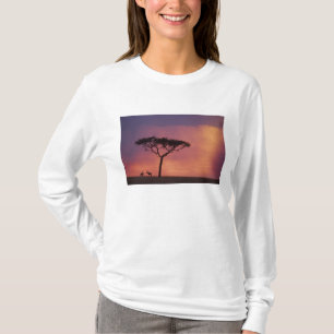 Kenia: Masai Mara Nationalpark, Sonnenuntergang. T-Shirt