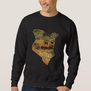 Kenia mit Elefanten in Afrika Sweatshirt
