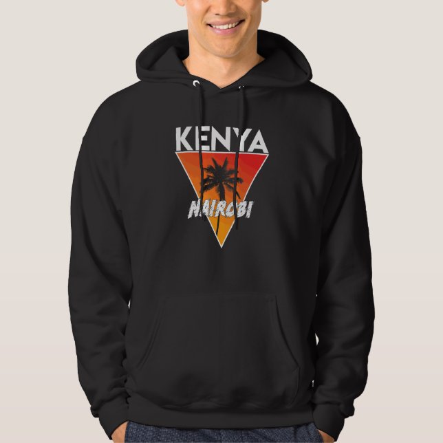 Kenia mit sonnigen Farben Hoodie (Vorderseite)