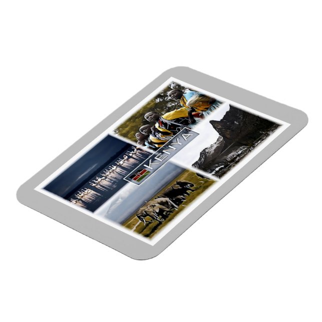 Kenia - Mosaik - Magnet (Linke Seite)