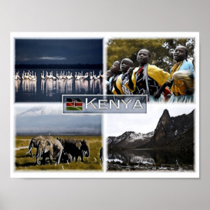 Kenia - Mosaik - Poster