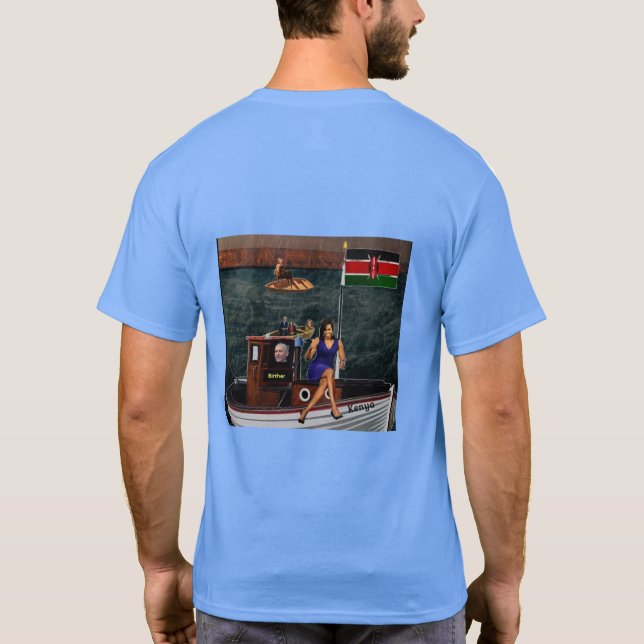 Kenia nach Kenia T-Shirt (Rückseite)
