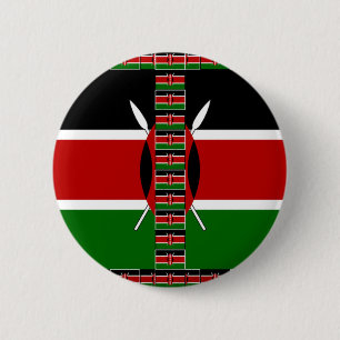 Kenia - Nahtlose Flaggen Button