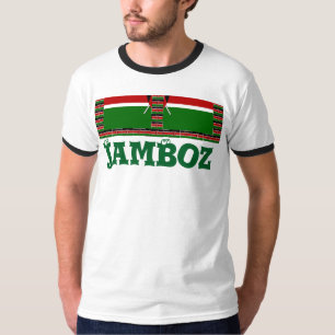 Kenia Nahtlose Miniaturflaggen-Rahmen Kunst T-Shirt
