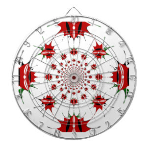 Kenia National Flag Shield Kaleidoskop Muster Dartscheibe